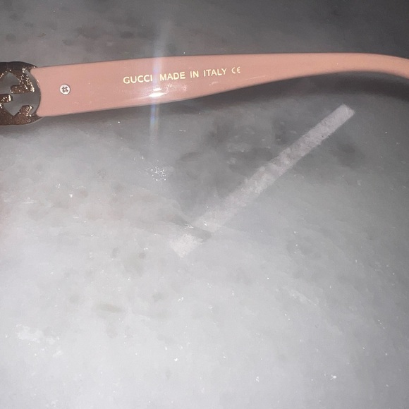 Gucci Pink and Gold Women's Sunglasses - Picture 10 of 10